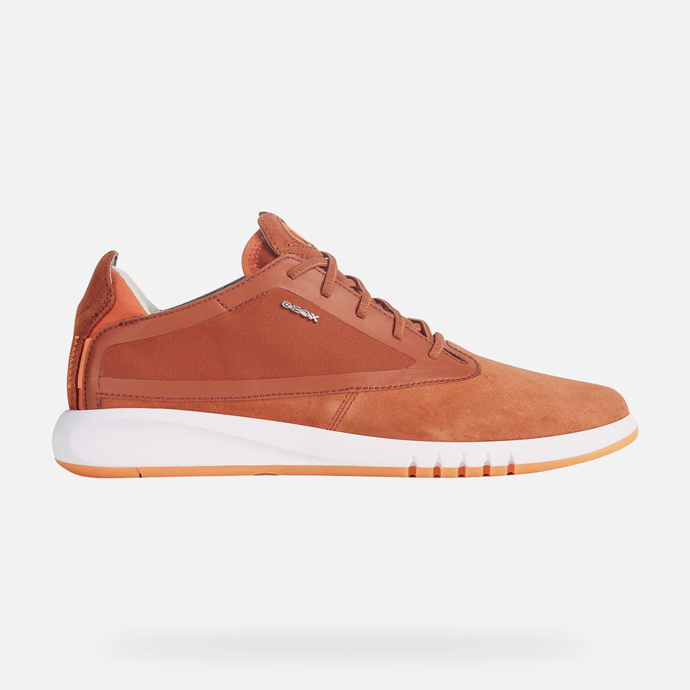 Geox Sneakers Orange Aerantis - Geox Mens Shoes - QYJRTE934